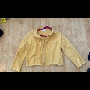 Yellow jean jacket